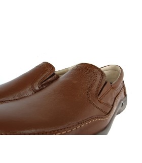 detalle piel cuero mocasín sport Luisetti