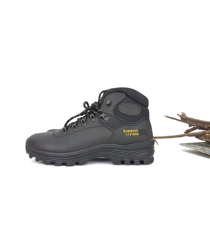 "Botas de trekking Grisport marrón-negras con tecnología GRITEX y suela de poliuretano"