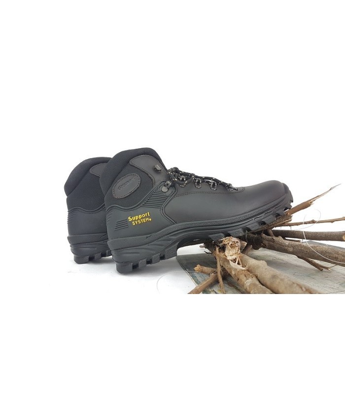 "Botas de trekking Grisport marrón-negras con tecnología GRITEX y suela de poliuretano"