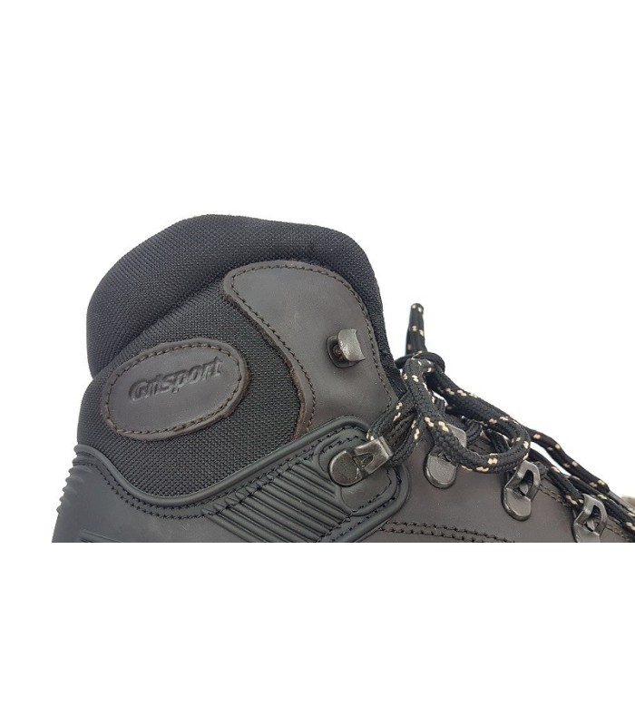 "Aventura con bota trekking marrón-negra Grisport, tecnología GRITEX, suela de poliuretano y botas impermeables"
