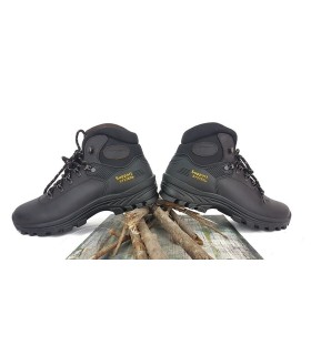 "Botas de trekking Grisport marrón-negras con tecnología GRITEX y suela de poliuretano"
