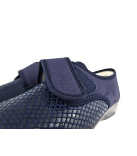 Foto del cierre:
Detalle cierre velcro zapatilla alpargata Doctor Cutillas azul