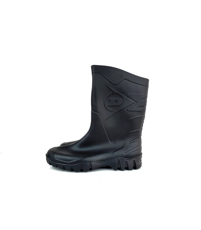 Bota de agua negra media caña PVC Dunlop