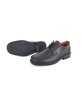 Zapatos de hombre para trabajar,para profesionales de la hostelería en negro con cordones de Luisetti