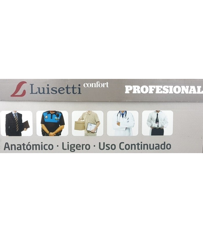 Zapato de hombre para trabajar,para profesionales de la hostelería en negro con cordones de Luisetti