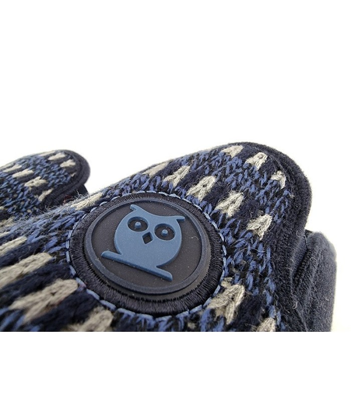 zapatilla azul descalza de hombre de invierno fabricada por Marpen Slipper