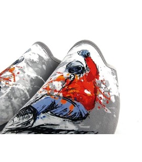 Zapatilla casa hombre descalza Snowboard de Isasa