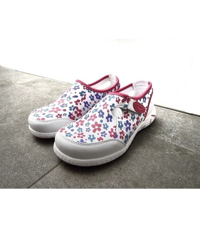 zapato mujer piel flores para profesionales