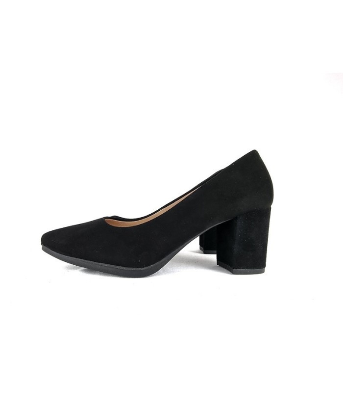 Zapatos mujer tacón Urban medio planta de gel de negro