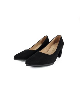 Zapato mujer tacón Urban medio planta de gel de negro