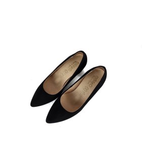 Zapatos mujer tacón Urban medio planta de gel de negro