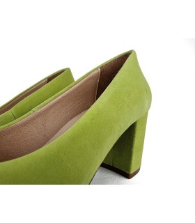 Zapato mujer tacón Urban medio planta de gel de Mimao fucsia