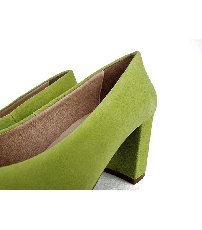 Zapato mujer tacón Urban medio planta de gel de Mimao fucsia