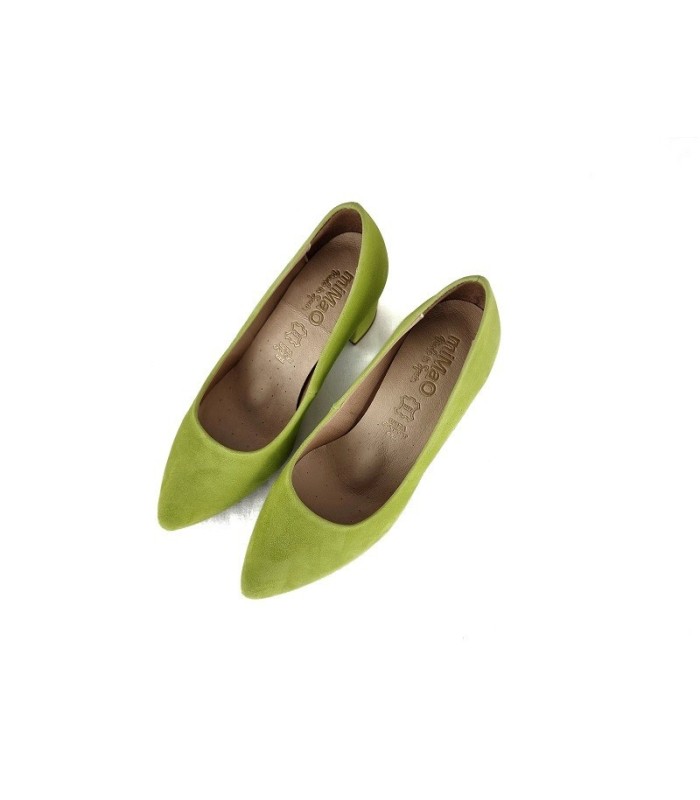 Zapato mujer tacón Urban medio planta de gel de Mimao lima