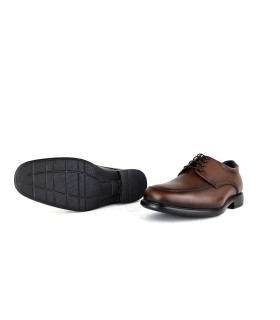 Zapatos hombre piel horma ancha cordones de Tolino marron