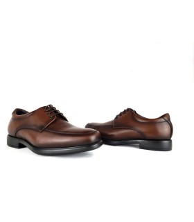 Zapatos hombre piel horma ancha cordones de Tolino marron