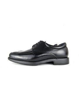 Zapatos hombres piel horma ancha cordones de Tolino negro