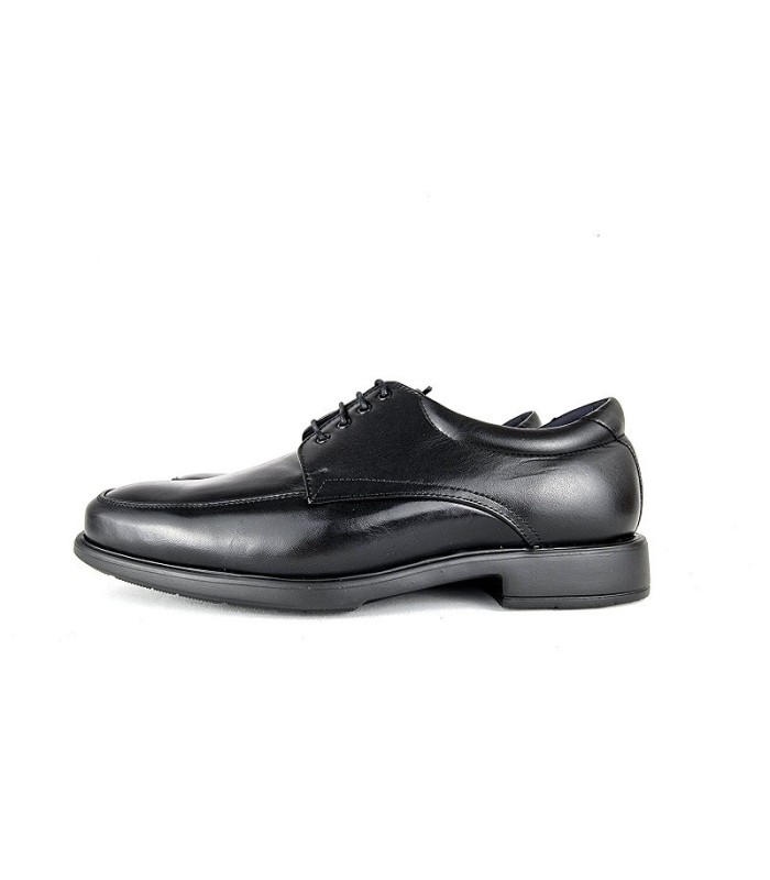 Zapatos hombres piel horma ancha cordones de Tolino negro