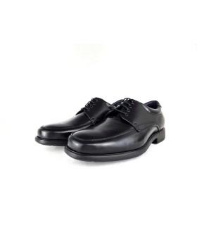 Zapatos hombre piel horma ancha cordones de Tolino negro