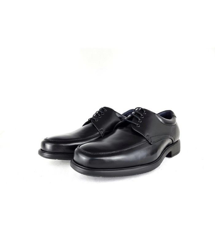 Zapatos hombre piel horma ancha cordones de Tolino negro