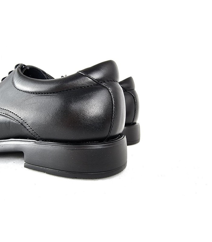 Zapato hombre piel horma ancha cordones de Tolino negro