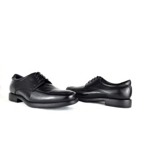 Zapato hombre piel horma ancha cordones de Tolino negro