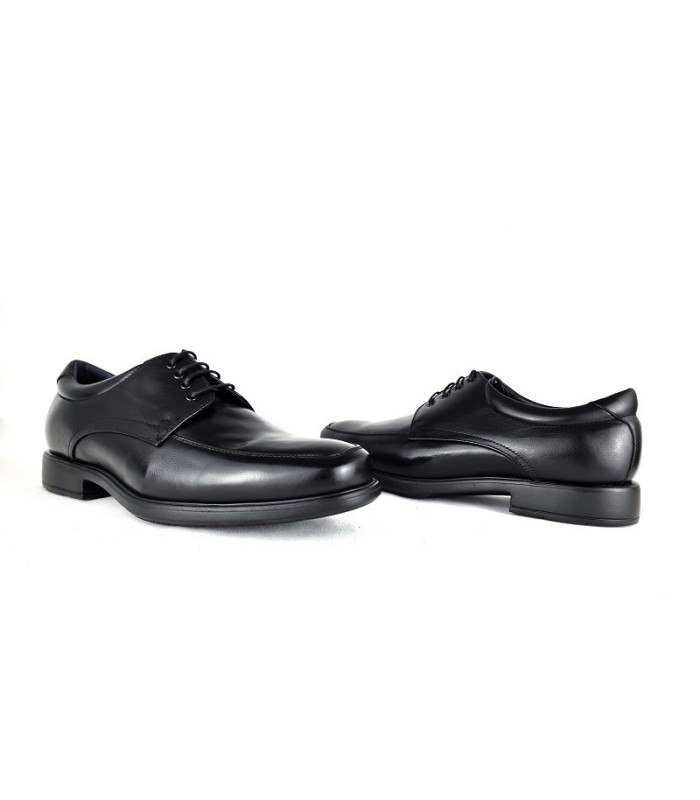 Zapato hombre piel horma ancha cordones de Tolino negro