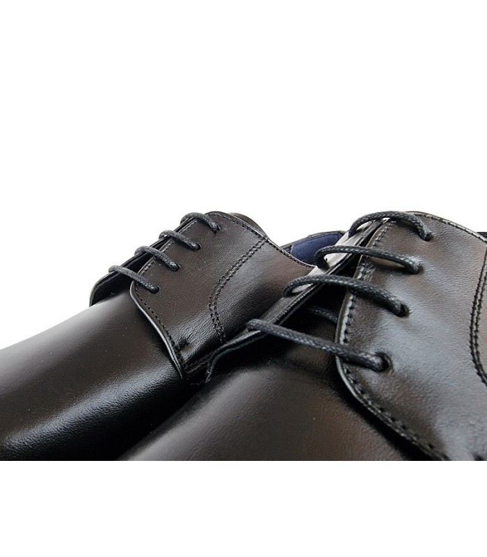 Zapato negro piel hombre cordones de ceremonia de Tolino
