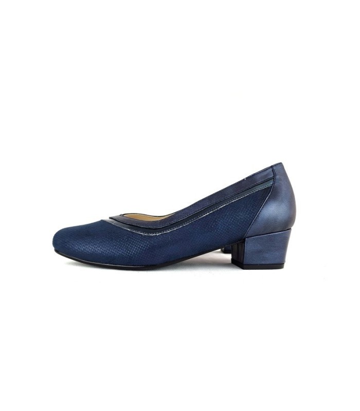 Foto de perfil:
Zapato mujer azul tacón medio Doctor Cutillas en piel