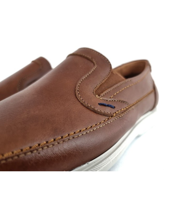 Zapato mocasin hombre verano marrón de Himalaya
