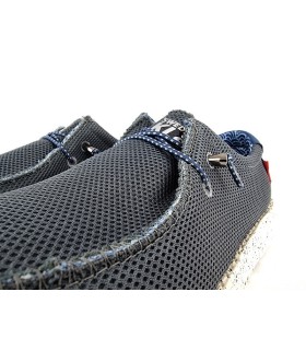 Zapato-alpargata cordon elástico azul de Sweden Kle