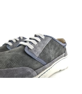 Zapato hombre Rodano muy ligero piel gris de Baerchi