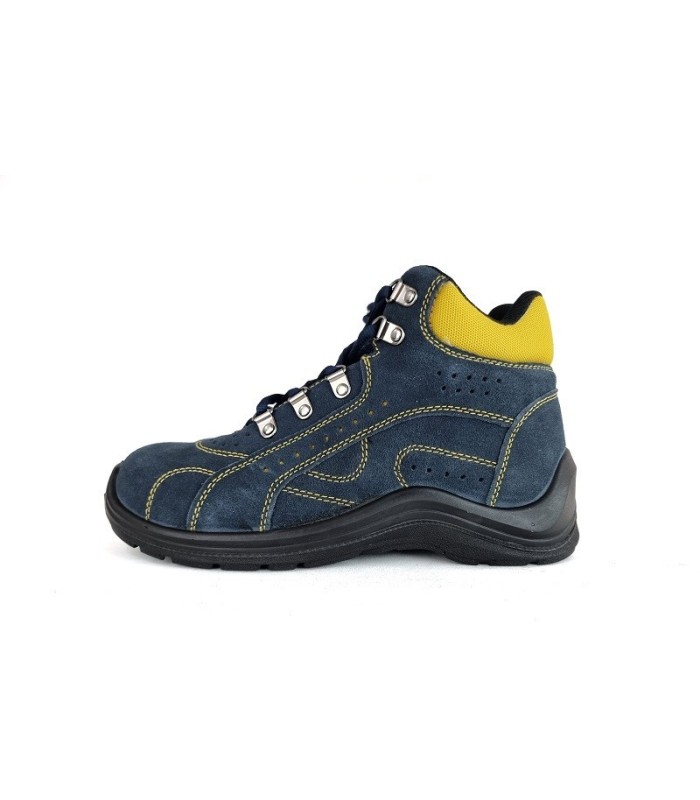 Botas seguridad respirable de gamuza azul de Safety Jogger