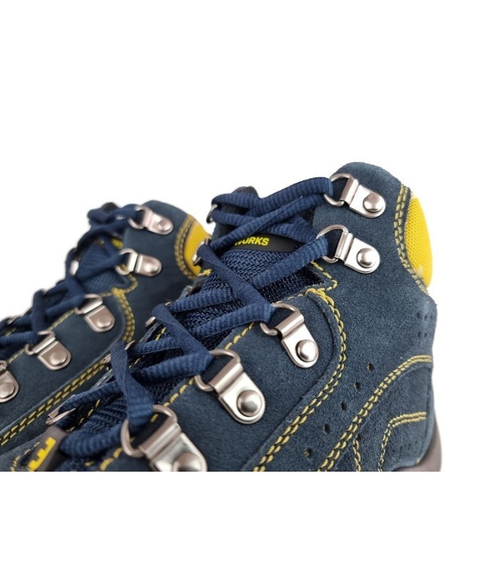 Botas seguridad respirable de gamuza azul de Safety Jogger