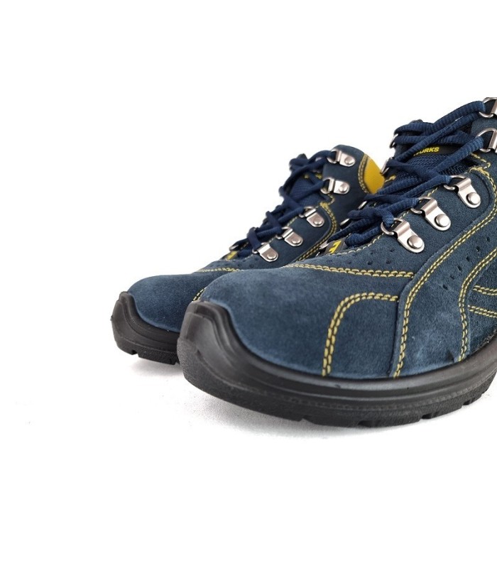 Bota seguridad respirable de gamuza azul de Safety Jogger
