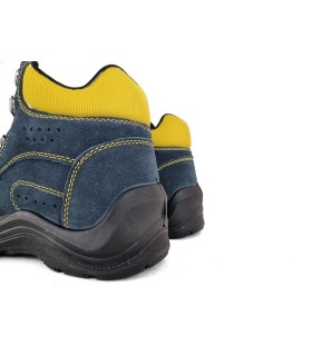 Bota seguridad respirable de gamuza azul de Safety Jogger