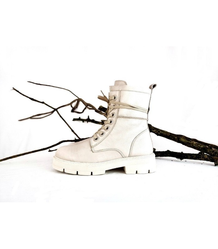 Bota Marco Tozzi mujer beige - Perfil