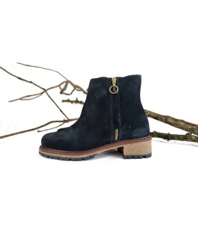 botin piel mujer de Clayan visto de perfil