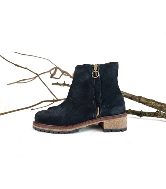 botin piel mujer de Clayan visto de perfil