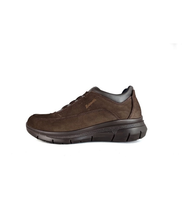Zapato hombre piel marrón elásticos empeine de Luisetti