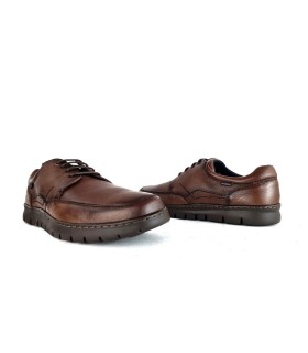 Zapato piel marrón cordones pura flexibilidad de Baerchi