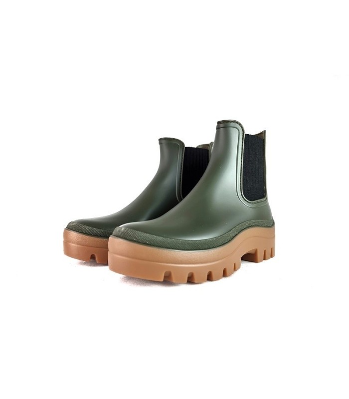 Botín impermeable estilo nórdico Igor Soul kaki - diseño medio perfil