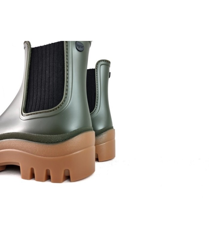 Botin de agua katiuska Soul caramelo de Igor color kaki