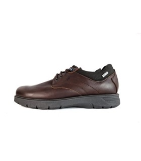 Zapatos piel marrón con cordones impermeable  de Himalaya