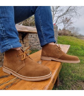Botas safari para hombre, carapijos, pisacacas en color beige