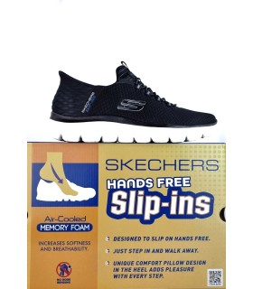 Zapatilla deportiva hombre Slips-ins Summits negra de Skechers