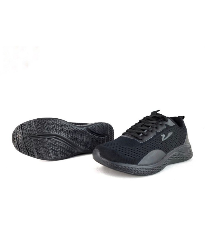 Zapatilla deportiva de malla negra mujer de Vicmart, vita de la suela ligera