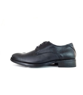 Zapatos de vestir hombre para ceremonia piel negro con cordones de Baerchi.