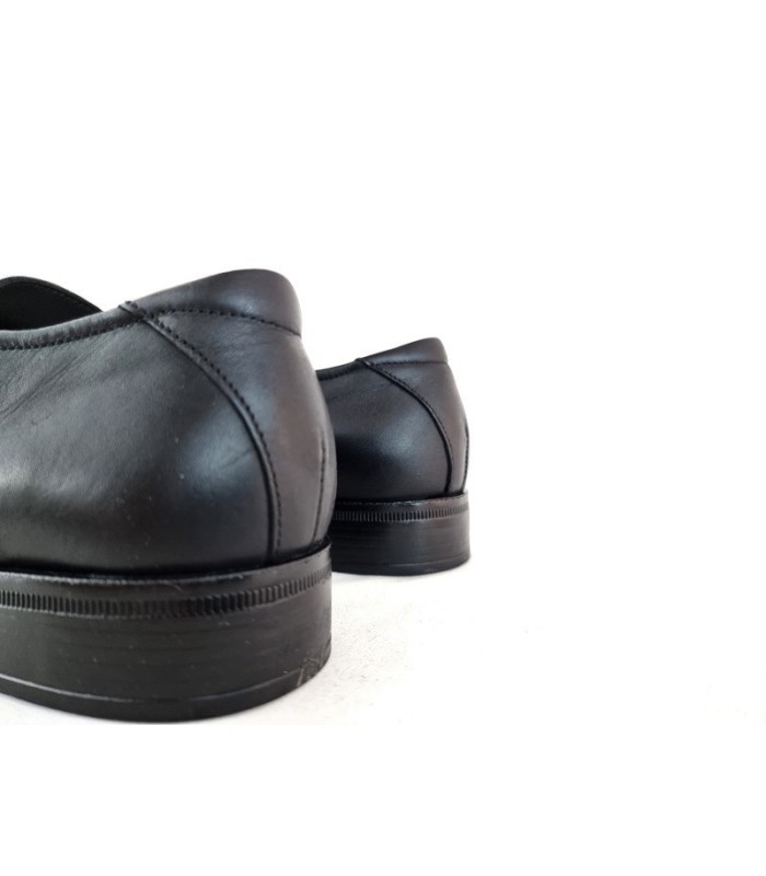 Zapato de vestir hombre para ceremonia piel negro con cordones de Baerchi.