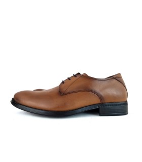 Zapatos de vestir hombre para ceremonia piel marron con cordones de Baerchi.